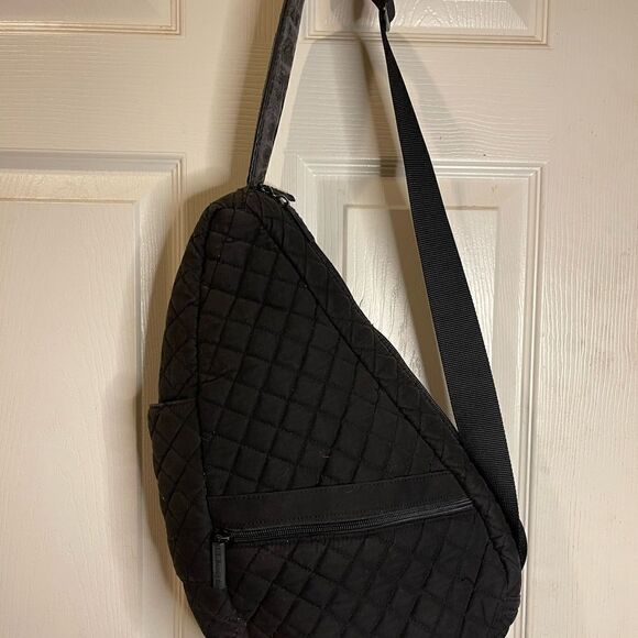 Black LL Bean AmeriBag Healthy. Back sling back black quilted - Picture 2 of 9